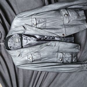 Black Faux Leather Jacket